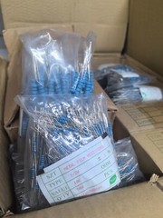 500 PCS 1/2W (0.5 Watt) 1% 1K ohm Metal Film Resistors – High Precision