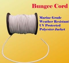3/16″ x 30 Ft (10 Yard) Premium Marine Grade Bungee Shock Stretch Cord UV Wht