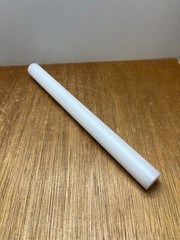 1″ X 11-1/4″ UHMW PE Plastic Round Rod Bar Stock White Polyethylene USA