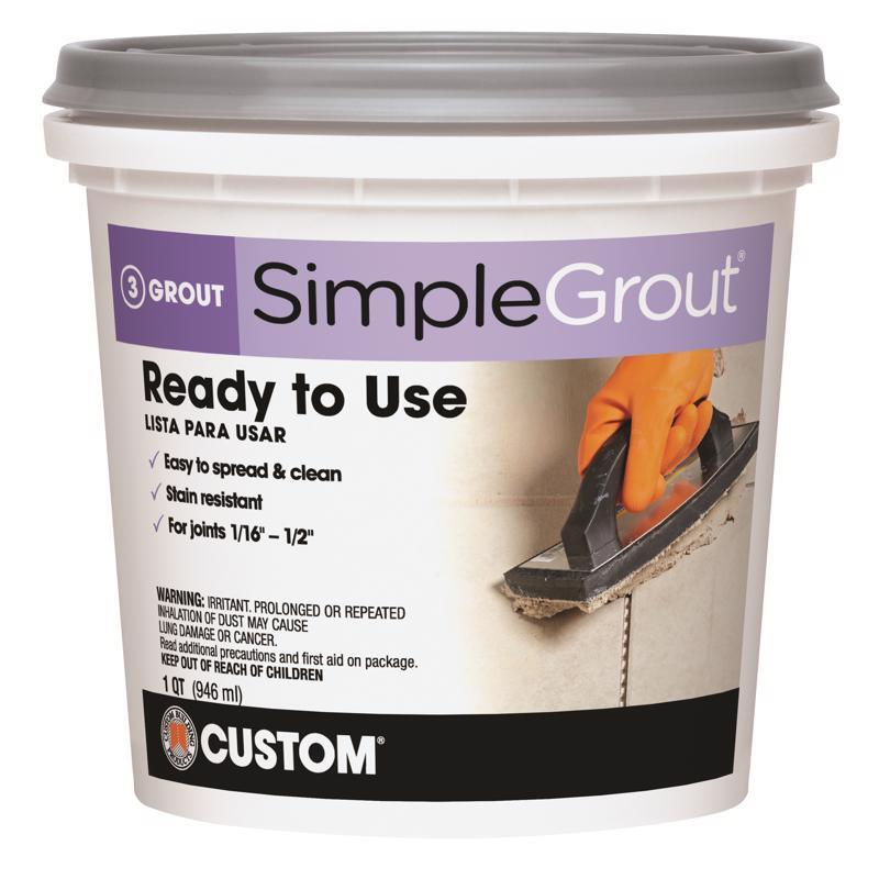 Custom Building Products PMG380QT Haystack Indoor Pre-Mixed Grout 1 qt.