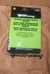 Forney Premium Cowhide Leather Fencer Work Gloves (Men’s XXL 2XL) Durable