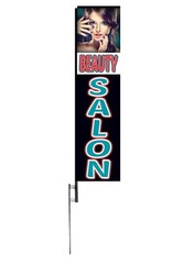 BEAUTY SALON 12ft Rectangle Flag Full Kit (2)