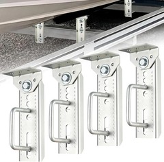 4PCS 8″ Swivel Top Bunk Bracket Kit For 1.5×3, 2×3,3×3 Boat Trailer Crossmember