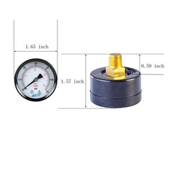 General Dry Pressure Gauge, 1.5″ Dia, 0-60 psi, 1/8 NPT Back Mount ( pack of 1)