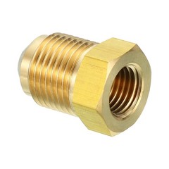 1/4 Inch Female Flare x 3/8 Inch Male Flare Connector SAE 45 Degree Flare