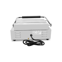 KWS PM-17 Electric Commercial 1700W Panini Grill with Grooved Plate 13.5″x 9.25″