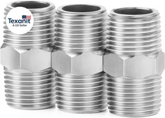 304 Stainless Steel Pipe Fitting, Hex Nipple 3/4″ NPT Male X 3/4″ NPT Male Threa