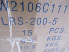 Mean Well LRS-200-5 Power Supply 200W 5V Case of 15 Units