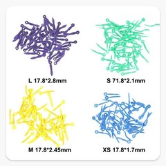 Dental Tooth Gap Wedges Disposable Plastic Wave Shape Wedges 4 Sizes L/M/S/XS