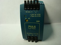 PULS ML30.106 POWER SUPPLY 36W DUAL OUTPUT 100-240VAC INPUT 12-15VDC OUTPUT