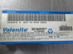 NEW Valenite SEET-42-AFER General Purpose SM255 Steel Grade Carbide Inserts