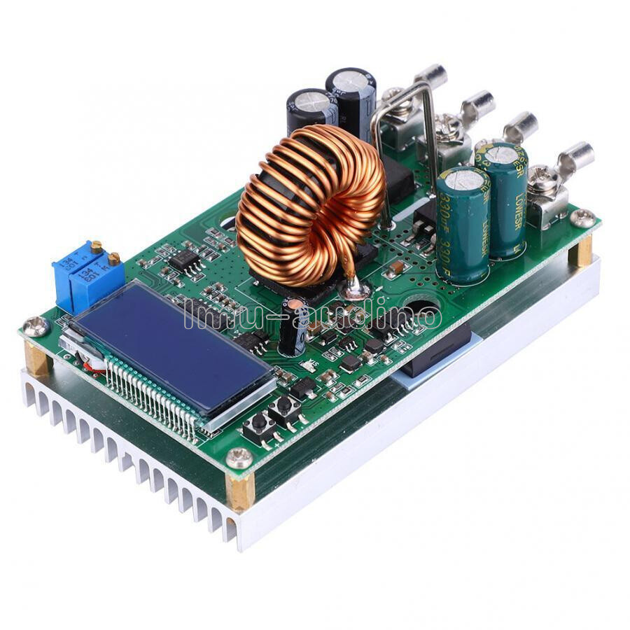 20A DC-DC 7-50V to 0-36V LCD Adjustable Step-down Power Supply Converter Module