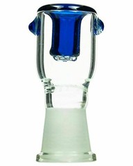 14mm Female Honeycomb Screen Glass Slide Bowl – Green Blue or Clear