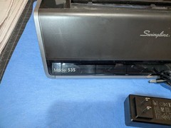 Swingline Commercial Electric 3 Hole Punch Model: 74535, 28 Sheet. Used.