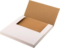 White Vinyl Record Mailers 12.8×12.8×1 inch LP Mailing Corrugated Cardboard B…