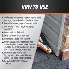 DAP Roof Sealant 10.1-oz Exterior and Specialty Black Paintable Sealant Caulk
