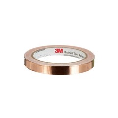 3M 1181 EMI Copper Foil Shielding Tape, 1/2″ x 18yd, 2.6 mil, 1 Roll, 7000132182