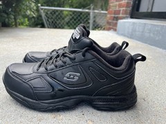 Skechers Work Relaxed Fit Slip Resistant Memory Foam Shoes Womens 7.5 Black