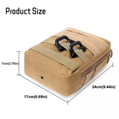 Tactical First Aid Medical Emergency Military Rip-away Kit Molle EMT Pouch Bag