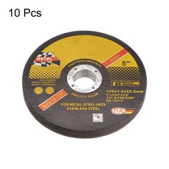 10pcs Cut Off Wheels 125mm x 1.2mm x 22.2mm Black