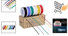 AWG Silicone Stranded Wire Kit 18 Gauge Tinned Copper 6 Colors 13.2ft Each