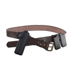 Concealed Carry CCW Leather Gun Belt 1 1/2 inch 100% Full Grain Thick Leather…