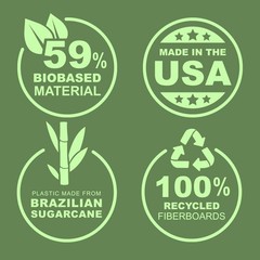 Eco-Friendly 3-Inch Plant-Based Round Ring Binder in Durable Purple—Customizable