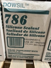Dowsil 786 RTV Sealant Translucent, 12 Tubes