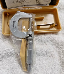 New Mitutoyo 0-1 Outside Micrometer .001″ Lock Ratchet Stop Machinist Tool