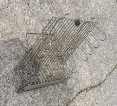 Vintage General Store Wire Retail Display Shelf Freestanding / Wall Mount
