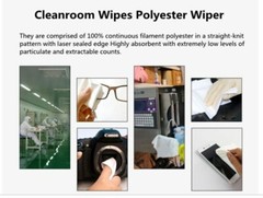 4″X4″ Cleanroom Soft Wipers Class 1-10000 Dust Free Cloth (Lot of 50 bags)