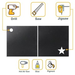 Plastic Sheet 8″ x 12″ x 0.06″, Black PVC Board Flexible 8×12-1.5MM,
