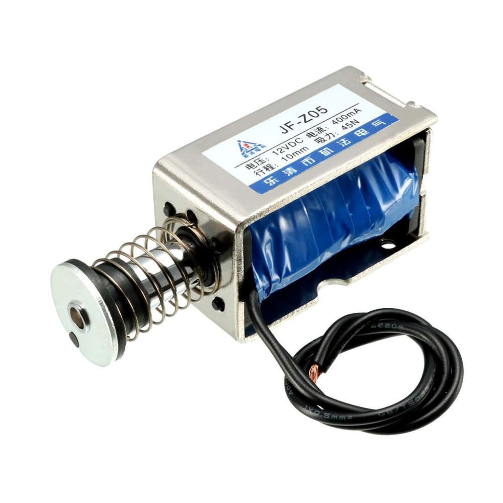 DC12V Suction Micro Electromagnet Spring Push Pull Type Rod Solenoid Magnets