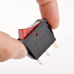 8/24Pcs AC 250V/15A 125V/20A Illuminated LED On/Off SPST 3 Pin 2 Position Mini B