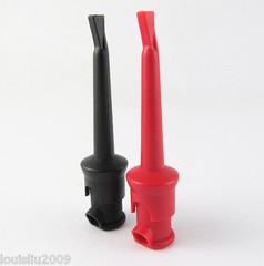 50pcs High Quality Nylon PA Copper Large Test Hook Clip 55mm 2 colors