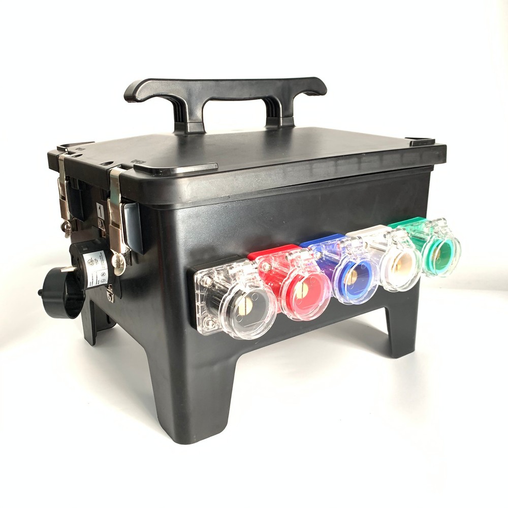 400A 3 Phase CAMLOCK Power Stations Distro Box with 50 Amp Outlets