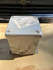 Hoffman E1PBX Rectangular Metal Enclosure Box, Gray Painted, Knockouts