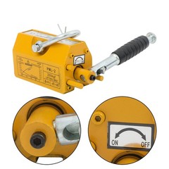 440lbs/200kg Permanent Magnetic Lifter 2.5 Safety Factor Yellow Lifting Magnet