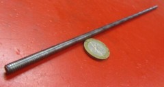 Threaded Steel Rods, Plain Finish, RH, 12-24 x 1 Foot Length, 5 Units