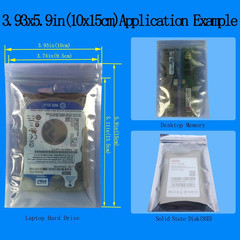 Anti Static BagsEsd Bags30Pcs Mixed Sizes Antistatic Resealable Bag for 3.5 Ha