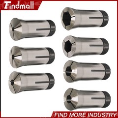 New 7PC 5C Hex. Collet Set 1/4″, 5/16″, 3/8″, 1/2″, 5/8″, 3/4″, 7/8″ 0.0006TIR