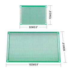 11 Pcs Large PCB Board Kit,10×22 CM,15X9CM, 9X7CM, 7X5CM Blank PCB Circuit Bo…