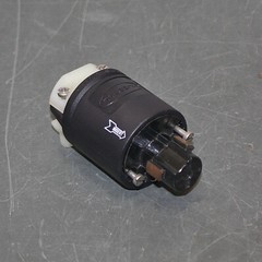 Hubbell Locking Plug HBL23005GB, 20 A, 125V AC, 2 Pole, 1 PH, IP30, Polarized
