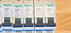 (Lot of 8) SCHNEIDER ELECTRIC C60N-C2A Circuit Breaker 2Amp