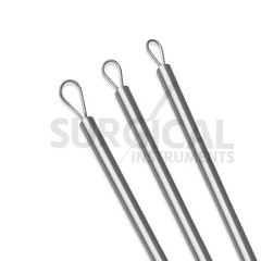 3 Pcs Billeau Ear Pick Ear Loop Curette Set Stainless Steel German Grade