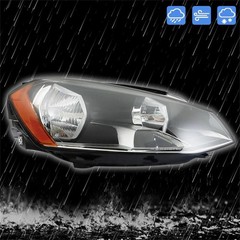 Right Passenger Headlight for Golf 2015-2017 Halogen Clear Lens VW2503160