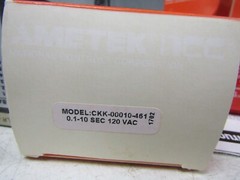 🔥NEW AMETEK NCC 1-10 SECOND TIMER CKK-10-461 120VAC CKK00010461