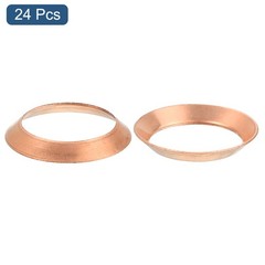 24PCS Copper Flare Gasket, 3/4″ Tube Size, Suitable for 19.05mm Copper Pipe