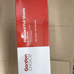Gordon Choice Standard Aluminum Foil Sheets 500 Ct 9 x 10.75″