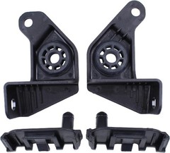 Radiator Upper Bracket Insulator Mount Bracket w/Lower Rubber Cushion Bushings S